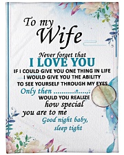 GIFT FOR WIFE Large Fleece Blanket - 60" x 80" front