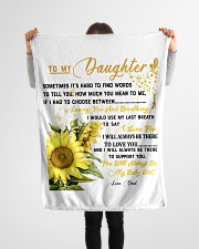 GIFT FOR DAUGHTER Small Fleece Blanket - 30" x 40" aos-coral-fleece-blanket-30x40-lifestyle-front-14