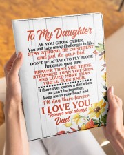 NOTEBOOK - DD0002 - GIFT FOR DAUGHTER FROM DAD Large - Leather Notebook aos-large-leather-notebook-lifestyle-front-04