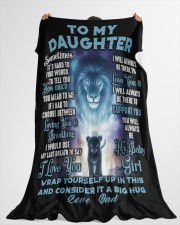 DD001 Large Fleece Blanket - 60" x 80" aos-coral-fleece-blanket-60x80-lifestyle-front-10