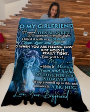 GF019 Large Fleece Blanket - 60" x 80" aos-coral-fleece-blanket-60x80-lifestyle-front-04