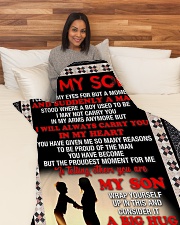SM004 Large Fleece Blanket - 60" x 80" aos-coral-fleece-blanket-60x80-lifestyle-front-05