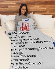 FE014 Large Fleece Blanket - 60" x 80" aos-coral-fleece-blanket-60x80-lifestyle-front-05