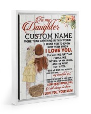 CV - DU0004 - GIFT FOR DAUGHTER FROM MUM Floating Framed Canvas Prints White tile