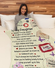 DU012 Large Fleece Blanket - 60" x 80" aos-coral-fleece-blanket-60x80-lifestyle-front-05