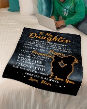 GIFT FOR DAUGHTER Small Fleece Blanket - 30" x 40" aos-coral-fleece-blanket-30x40-lifestyle-front-07