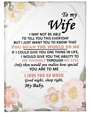 GIFT FOR WIFE Large Fleece Blanket - 60" x 80" front