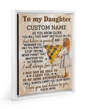 CV - DM0003 - GIFT FOR DAUGHTER FROM MOM Floating Framed Canvas Prints White tile
