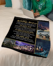 GIFT FOR FIANCEE Small Fleece Blanket - 30" x 40" aos-coral-fleece-blanket-30x40-lifestyle-front-07