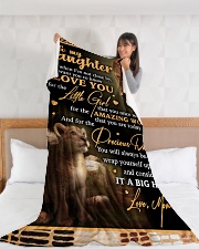 DM005 Large Fleece Blanket - 60" x 80" aos-coral-fleece-blanket-60x80-lifestyle-front-11