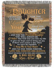 BLANKET - DD0001 - GIFT FOR DAUGHTER 60x80 - Woven Blanket tile
