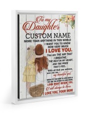CV - DM0004 - GIFT FOR DAUGHTER FROM MOM Floating Framed Canvas Prints White tile