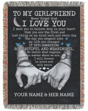 BL - GF0002A - GIFT FOR GIRLFRIEND 60x80 - Woven Blanket tile