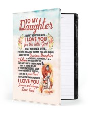 NOTEBOOK - DD0001 - GIFT FOR DAUGHTER FROM DAD Large - Leather Notebook front