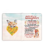 NOTEBOOK - DD0001 - GIFT FOR DAUGHTER FROM DAD Large - Leather Notebook full
