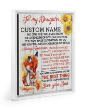 CV - DM0005 - GIFT FOR DAUGHTER FROM MOM Floating Framed Canvas Prints White tile