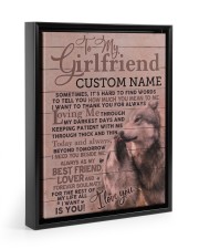 CV - GF0004 - GIFT FOR GIRLFRIEND Floating Framed Canvas Prints Black tile