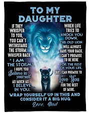 DD015 - PERFECT GIFT FOR YOUR DAUGHTER Large Fleece Blanket - 60" x 80" front