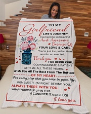 GF009 Large Fleece Blanket - 60" x 80" aos-coral-fleece-blanket-60x80-lifestyle-front-04