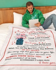 GF009 Large Fleece Blanket - 60" x 80" aos-coral-fleece-blanket-60x80-lifestyle-front-06