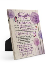 CV - DD0002 - GIFT FOR DAUGHTER FROM DAD 8x10 Easel-Back Gallery Wrapped Canvas front