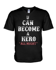 U can become a hero all might-- Limited Edition V-Neck T-Shirt thumbnail