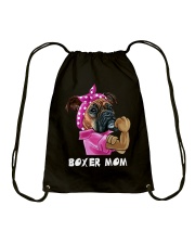 Boxer mom Drawstring Bag tile