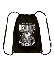 Schnauzer - It's not just a dog Drawstring Bag tile