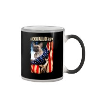 French bulldogs papa Color Changing Mug tile