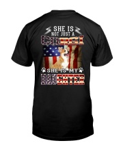 Corgi - She is my daughter flag back print Classic T-Shirt back