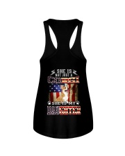 Corgi - She is my daughter flag back print Ladies Flowy Tank tile