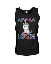 I'm a grumpy old lady Unisex Tank tile