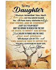 My daughter - I'll always be there to support you 11x17 Poster front