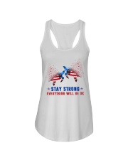 Stay strong everything will be ok Ladies Flowy Tank tile