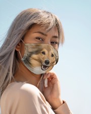 Amazing Sheltie Cloth face mask aos-face-mask-lifestyle-19