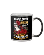 July girl - Don't mess with us Color Changing Mug tile