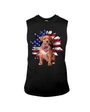 Pit Bull and sunflower Sleeveless Tee tile