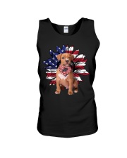 Pit Bull and sunflower Unisex Tank tile