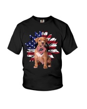 Pit Bull and sunflower Youth T-Shirt tile