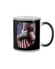 Boxer flag back print 2 Color Changing Mug tile