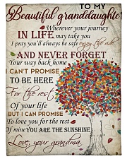 To my beautiful granddaughter Small Fleece Blanket - 30" x 40" front