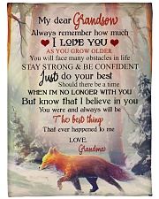 Nana to my grandson - Stay strong and be confident Large Fleece Blanket - 60" x 80" front
