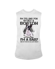 I am a baby Boston Sleeveless Tee tile