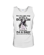 I am a baby Boston Unisex Tank tile