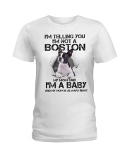 I am a baby Boston Ladies T-Shirt tile
