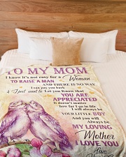 To my mom - I will always be your little boy Large Fleece Blanket - 60" x 80" aos-coral-fleece-blanket-60x80-lifestyle-front-02