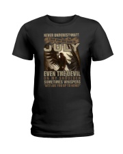 Don't underestimate a July man Ladies T-Shirt tile