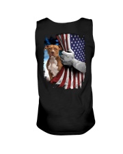 American Staffordshire Terrier American flag Unisex Tank tile