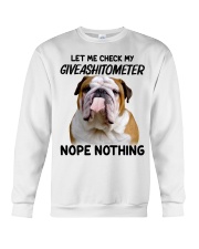 Let me check my giveashitometer Crewneck Sweatshirt tile