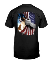 St Bernard American flag Classic T-Shirt back